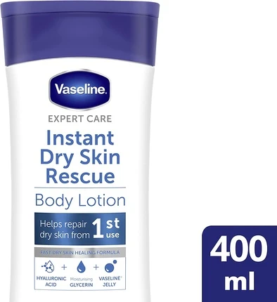 Body Lotion Vaseline Instant Dry Skin Rescue