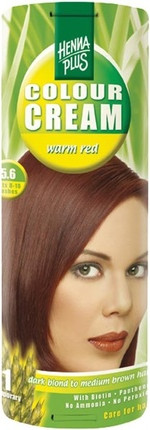 Травяной крем-краска для волос Henné Plus Colour Cream 56 Теплый Красный