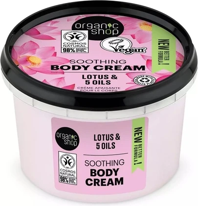 Body Cream Organic Shop Organic Lotus & 5 Oils