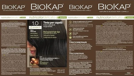 Стойкая краска для волос Biokap Organic Argan Oil TricoREPAIR Complex