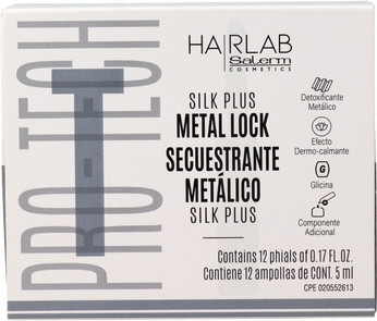 Сыворотка для волос Salerm Hairlab Metal Lock Silk Plus Ампулы