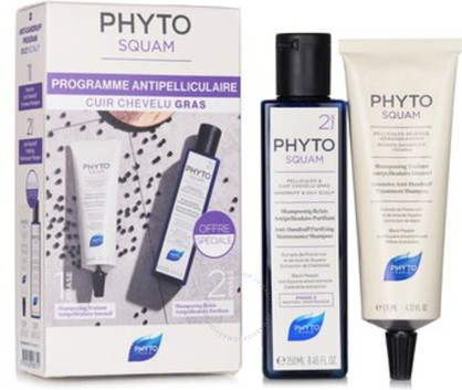 Набор Шампуней Phyto Phyto Squam Интенсивный Шампунь Очищающий Шампунь