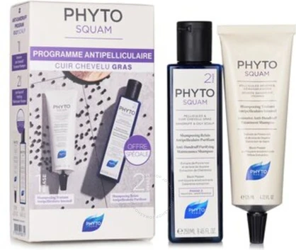 Набор Шампуней Phyto Phyto Squam Интенсивный Шампунь Очищающий Шампунь