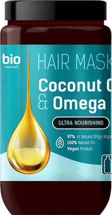 Маска для волос Bio Naturell с кокосовым маслом и Омега 3