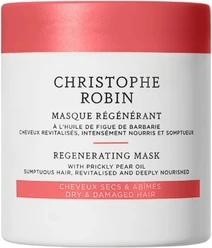 Кремовая маска для волос Christophe Robin с маслом опунции Регенерирующая