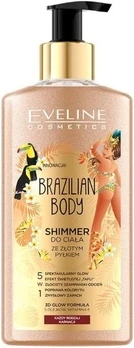 Body Mist Eveline Cosmetics Brazilian Body Shimmer With Golden Particles