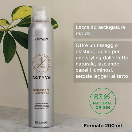 Лак для волос Kemon Actyva Bellessere Быстросохнущий лак для волос
