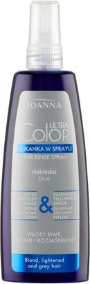 Color Rinse Spray Joanna Ultra Color System Blue For Grey Blonde & Lightened Hair