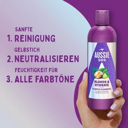 Шампунь Aussie SOS Blonde & Hydrate Purple