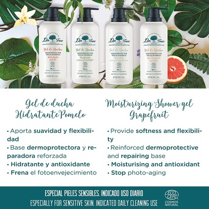 Гель для душа Dr Tree Eco Увлажняющий
