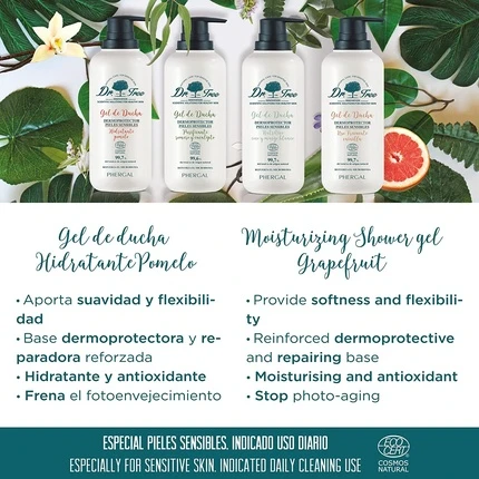 Гель для душа Dr Tree Eco Увлажняющий