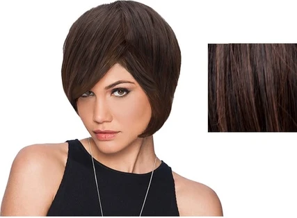 Парик Стрижка Каре Слоями Цвет R435s Черная Вишня Hairdo