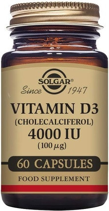 Овощные капсулы Solgar Витамин D3 4000 МЕ