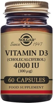 Овощные капсулы Solgar Витамин D3 4000 МЕ