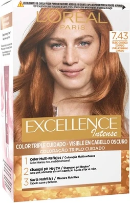 Hair Dye L'Oreal Paris Excellence Intense Copper Blonde 743