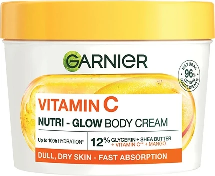 Body Lotion Garnier Brightening Body Cream Vitamin C Nutri-Glow Body Cream