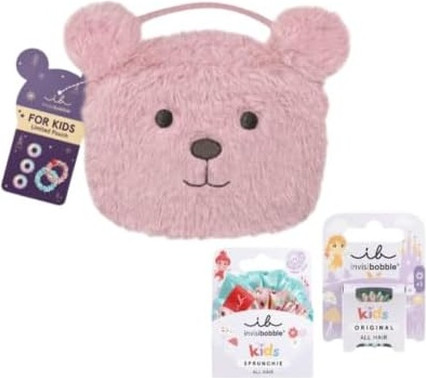Резинки для волос Invisibobble Kids Pink Teddy Kids Set