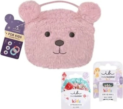 Резинки для волос Invisibobble Kids Pink Teddy Kids Set