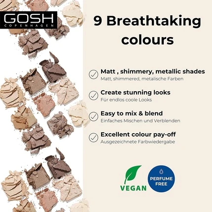 Палетка теней для век Gosh Copenhagen Eyedentity Vegan