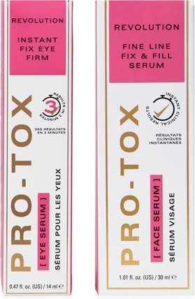Сыворотка для лица Revolution Pro Miracle Protox Quick Fix Skincare Collection Duo