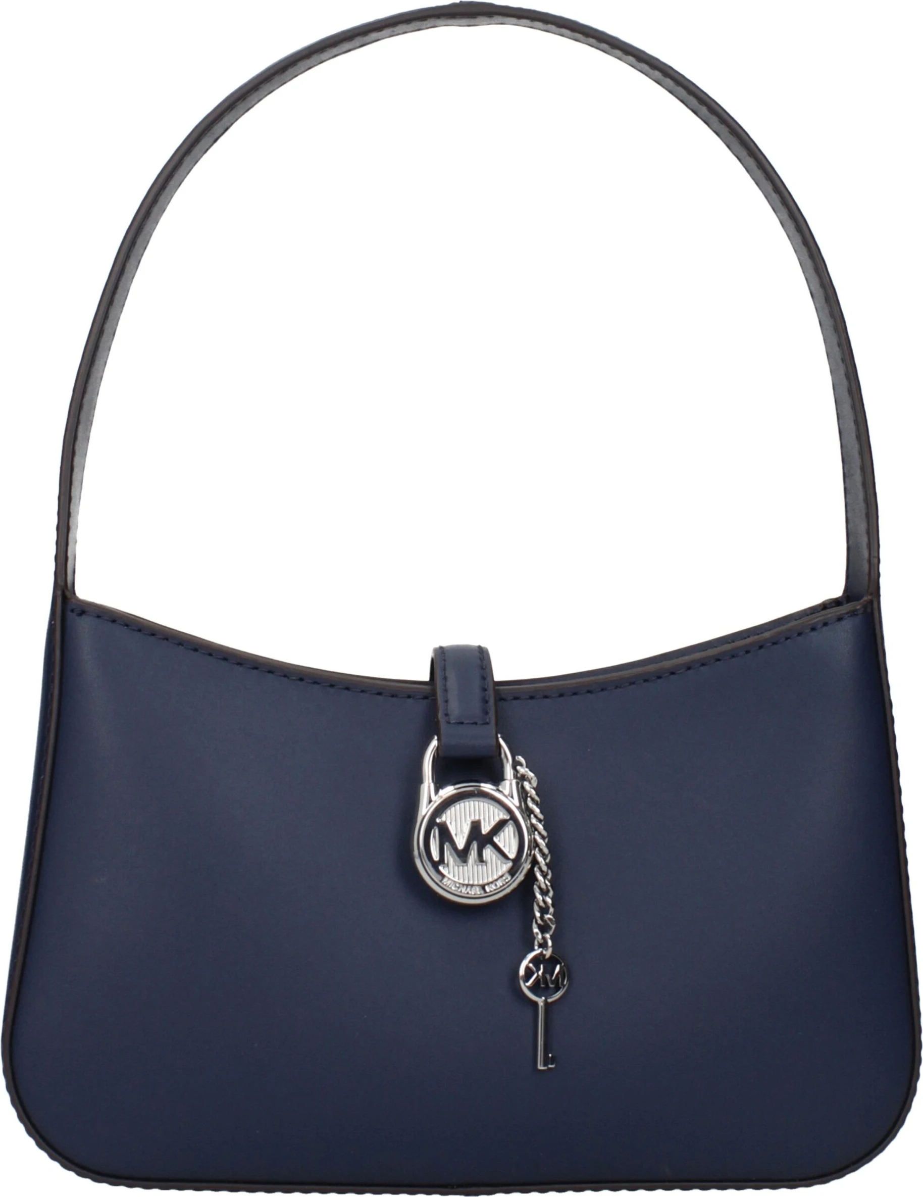 Синяя кожаная сумка Michael Kors