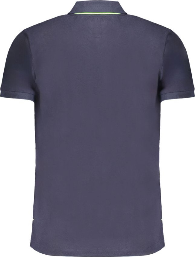 Blue Cotton Polo Shirt by Diego Venturino
