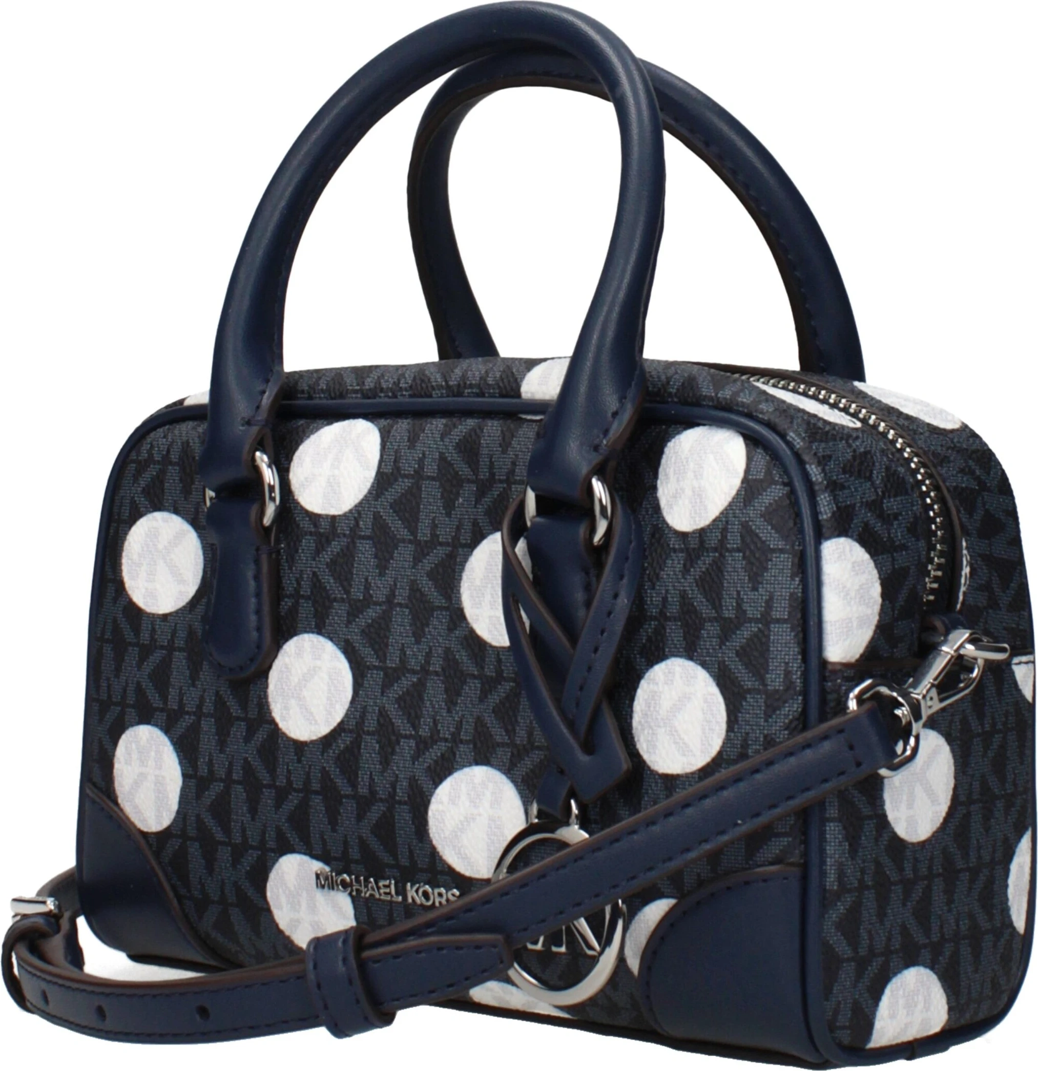 Синяя тканевая сумка Michael Kors