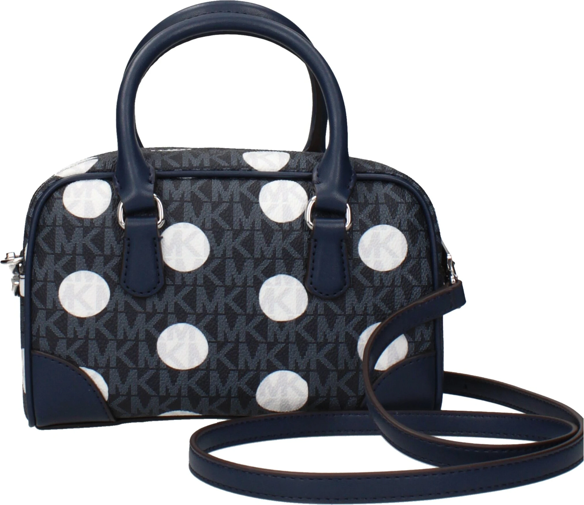 Синяя тканевая сумка Michael Kors