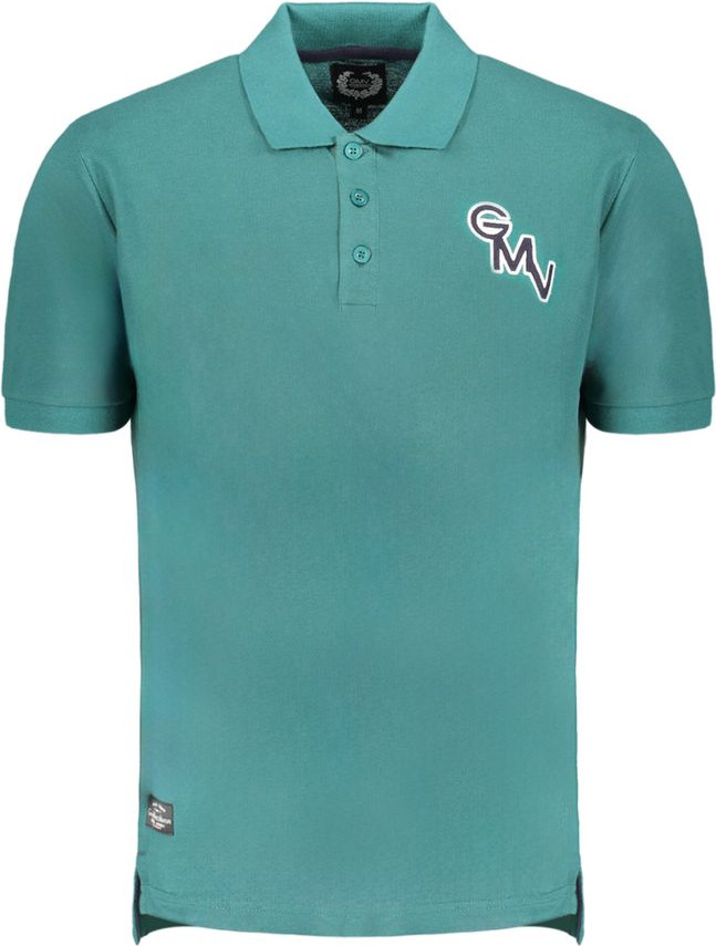 Green Cotton Polo Shirt by Diego Venturino
