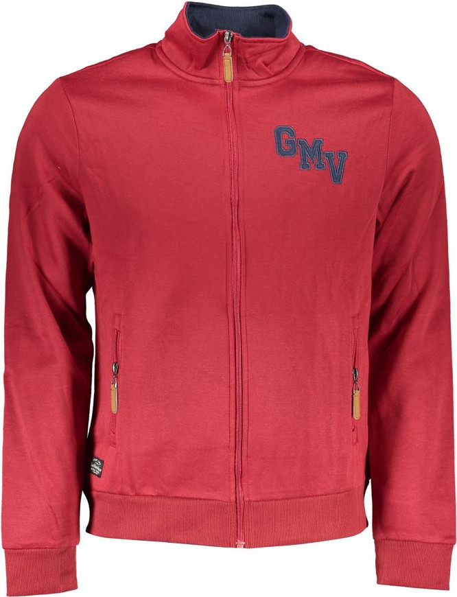 Red Cotton Sweatshirt Diego Venturino