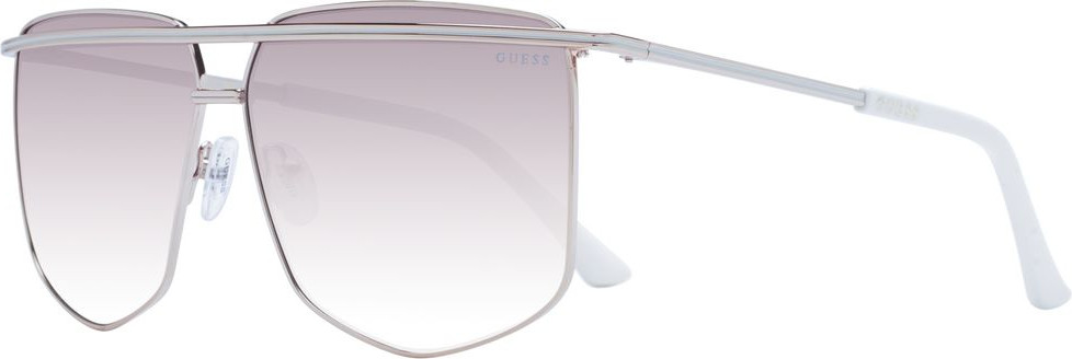 Серебряные металлические солнцезащитные очки GUESS
