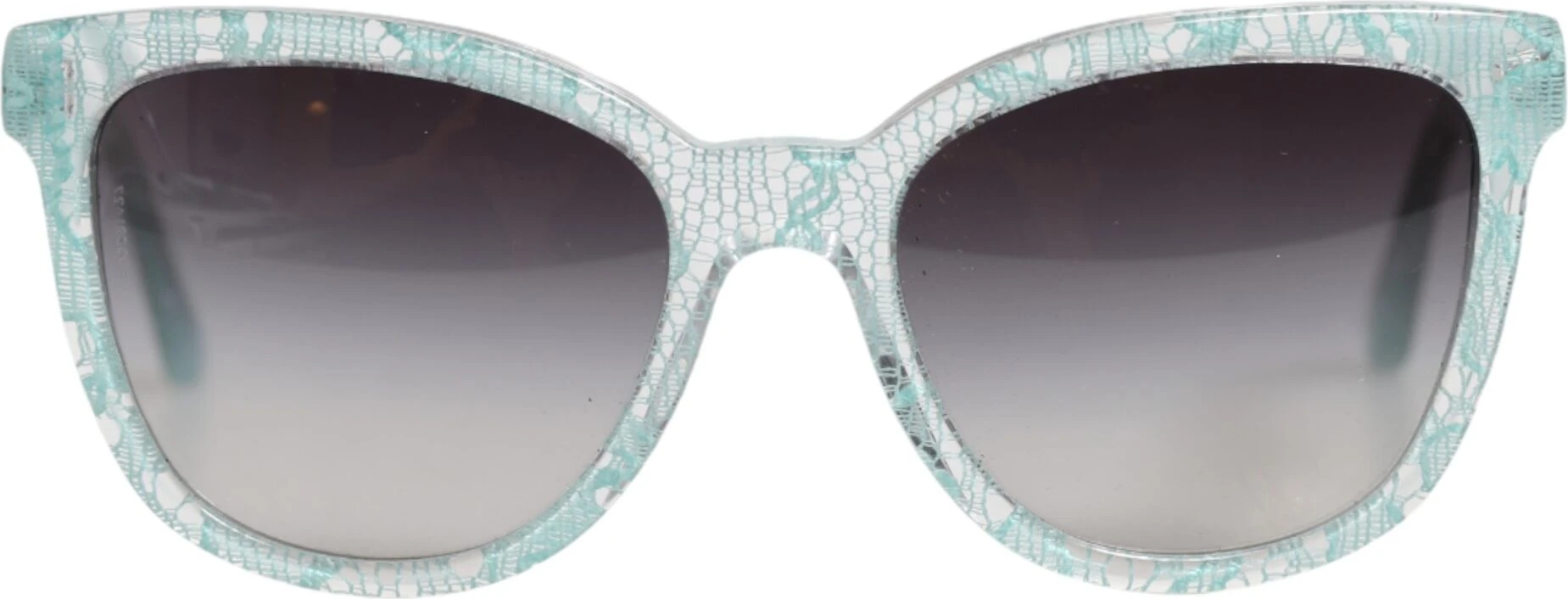 Dolce & Gabbana DG4190 Очки-солнцезащитные прямоугольные с синим кружевом из ацетата