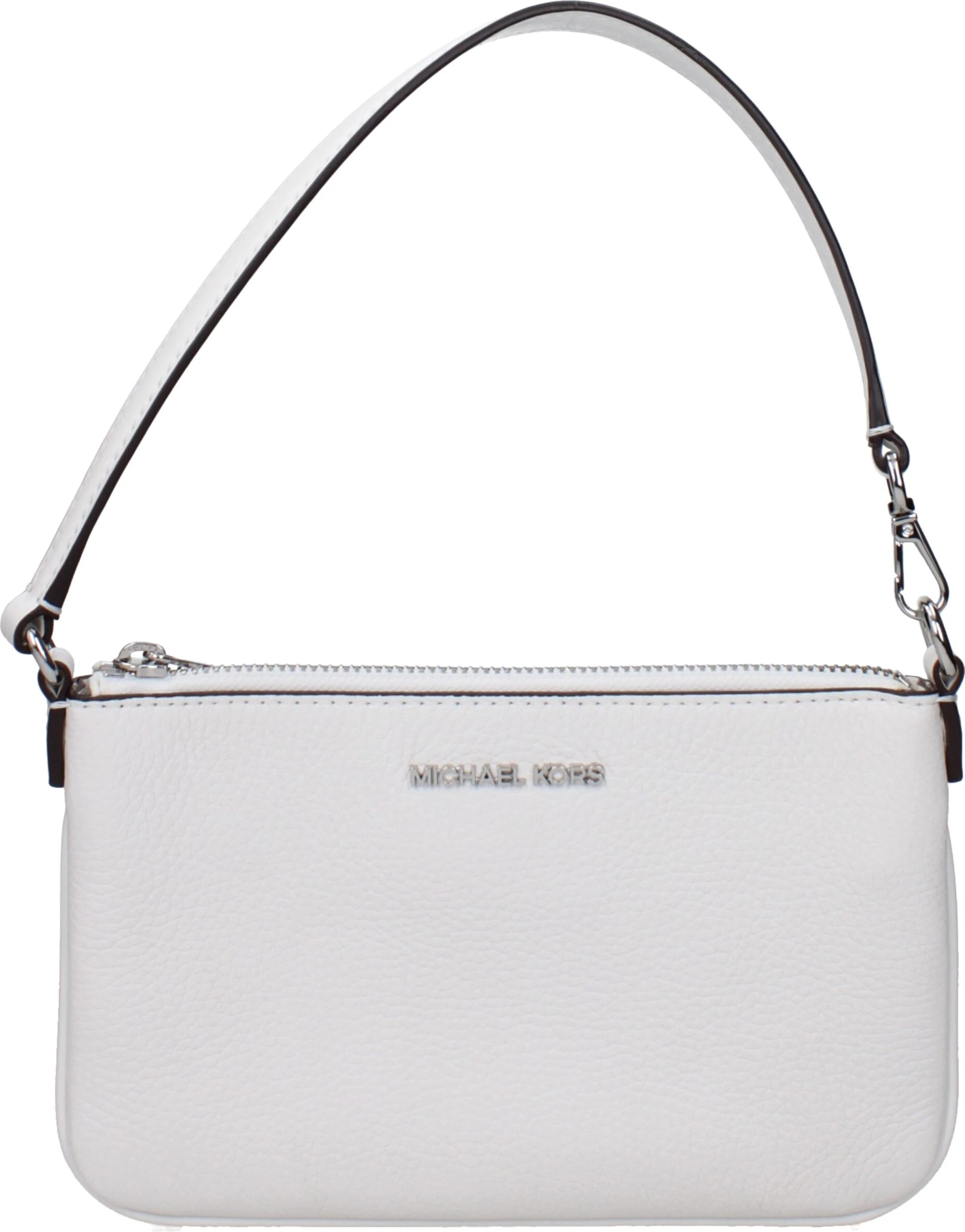 Белая кожаная сумка Michael Kors женская