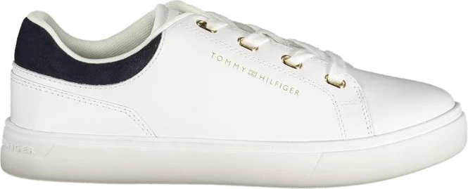 Белые кожаные женские кроссовки Tommy Hilfiger