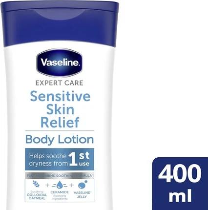 Body Lotion Vaseline Intensive Care Sensitive Skin Relief