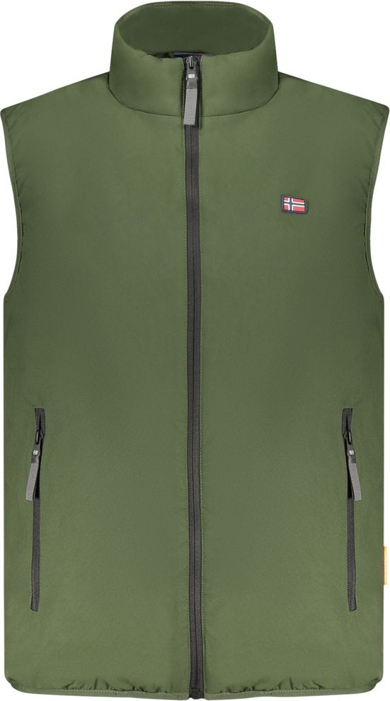 Green Polyester Men's Jacket