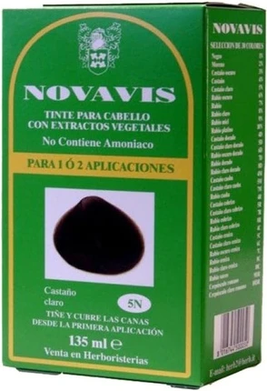 Краска для волос Novavis 5N NOVAVIS Светло-каштановый коричневый