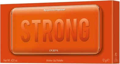 Косметичка Pupa Milano Strong Cosmetic Bag Оранжевая палетка для лица и глаз