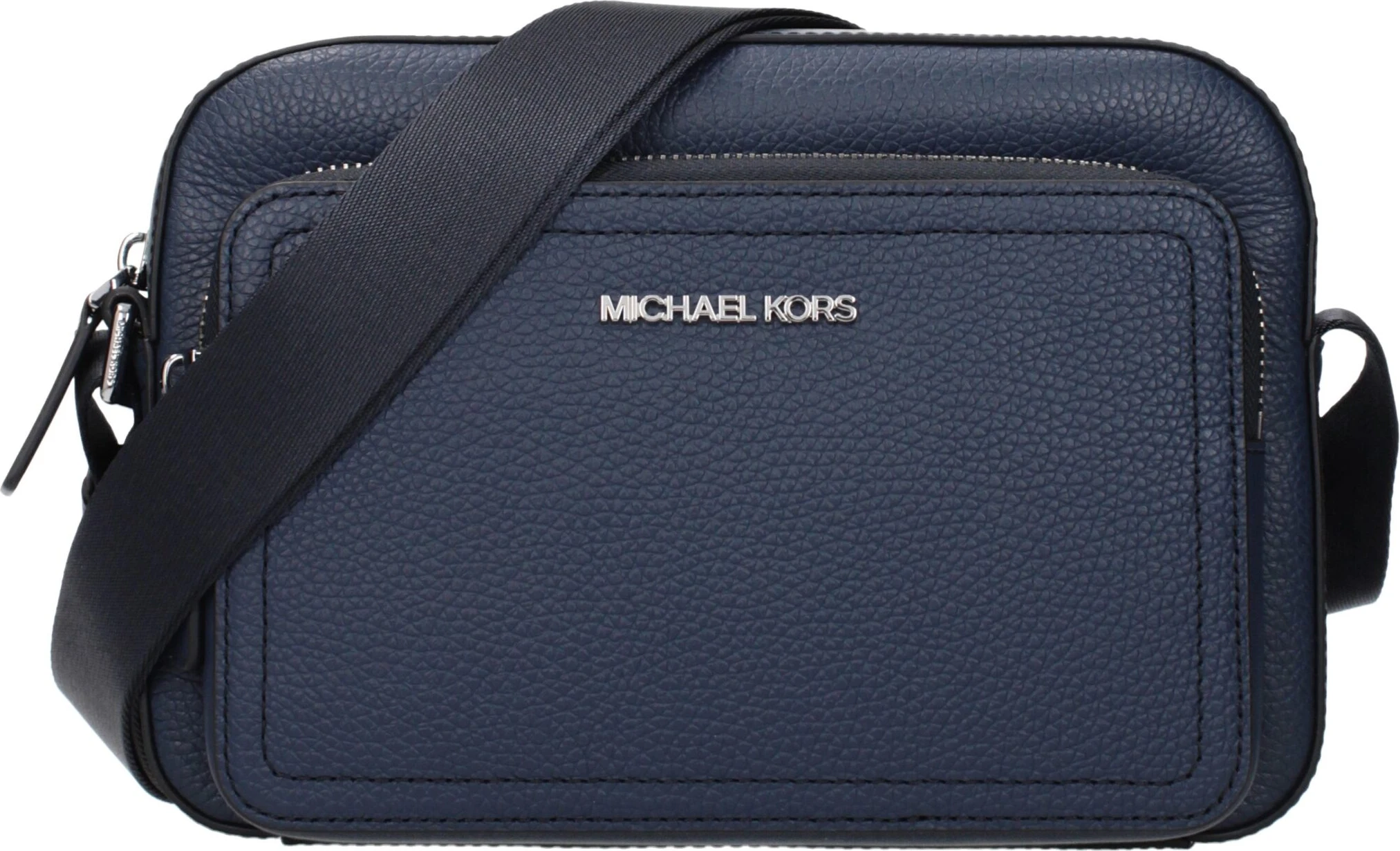 Синяя кожаная сумка через плечо Michael Kors