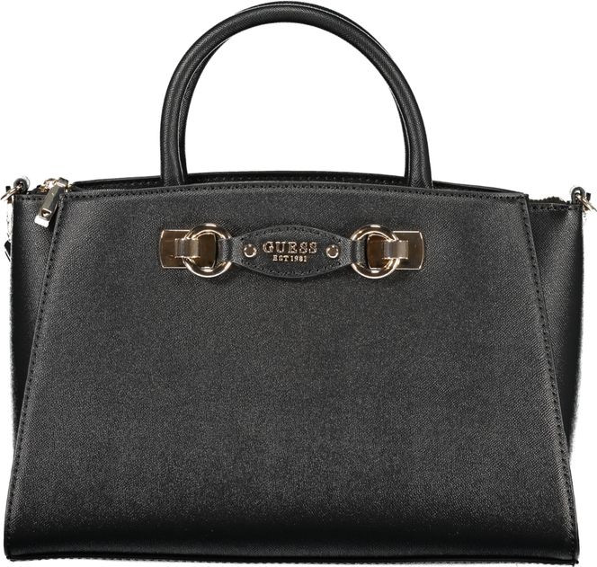Черная полиэтиленовая сумка Guess Shoes