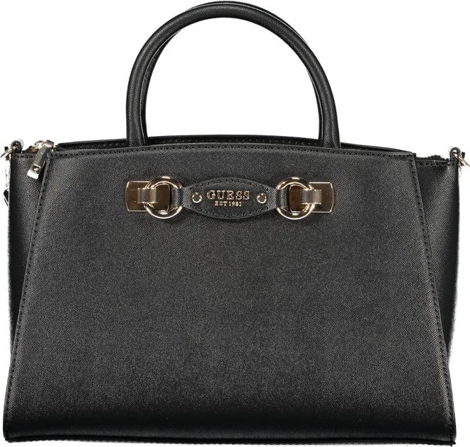 Черная полиэтиленовая сумка Guess Shoes