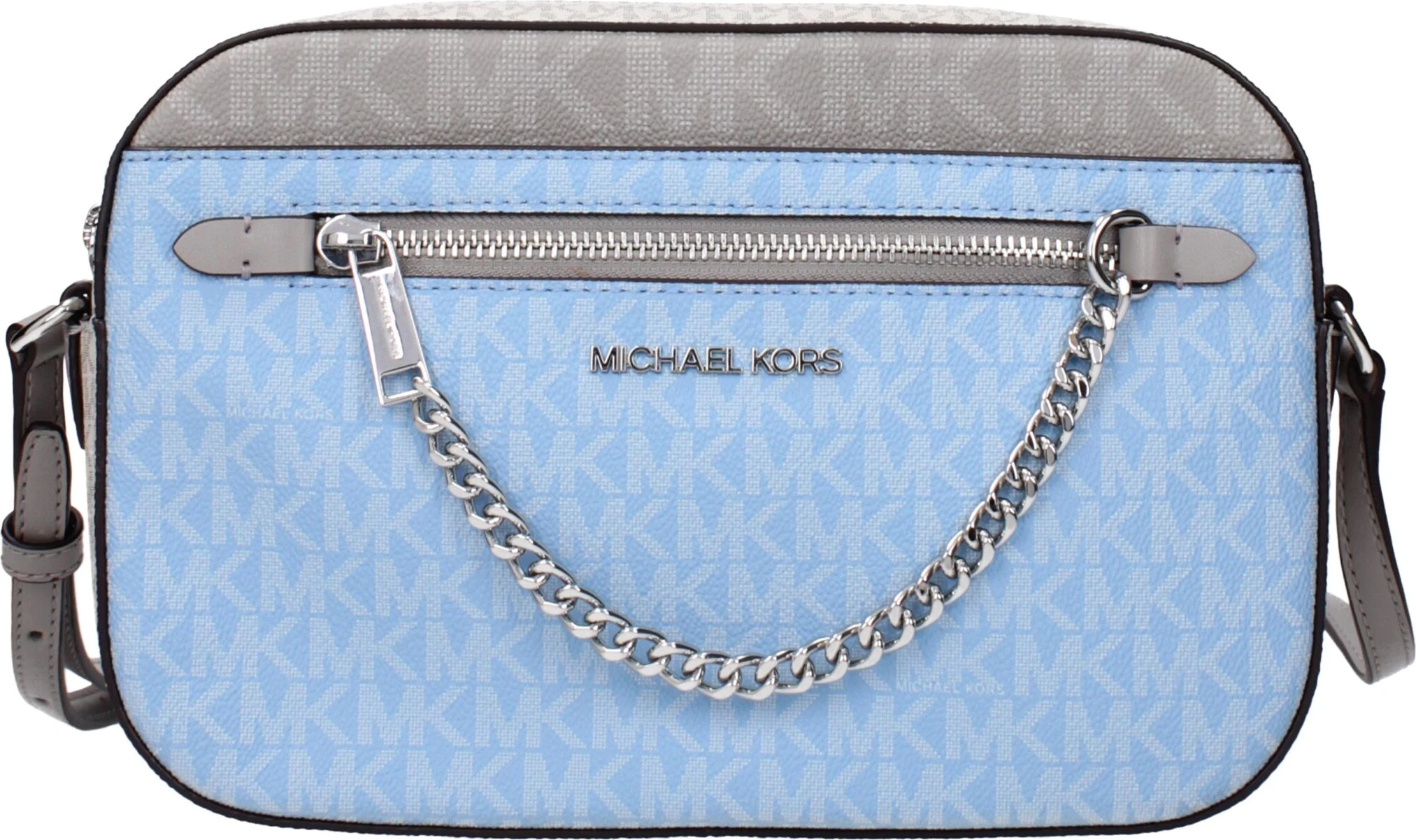 Michael Kors Голубая тканевая сумка через плечо
