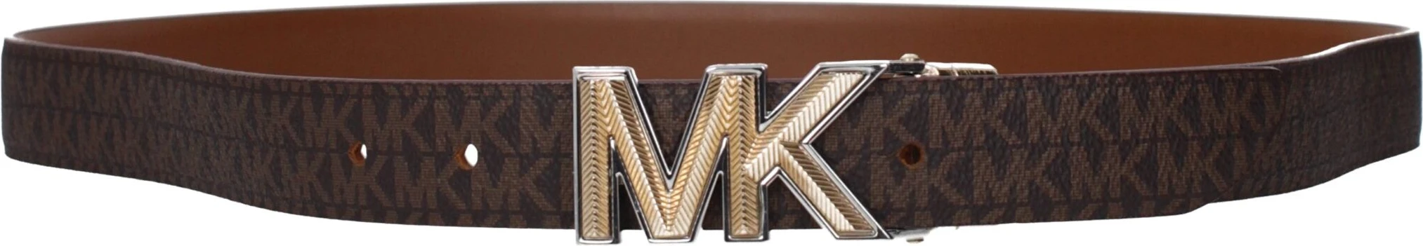 Коричневый тканевый ремень Michael Kors