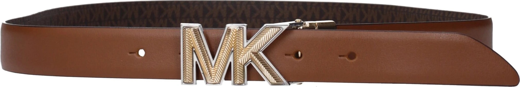 Коричневый тканевый ремень Michael Kors