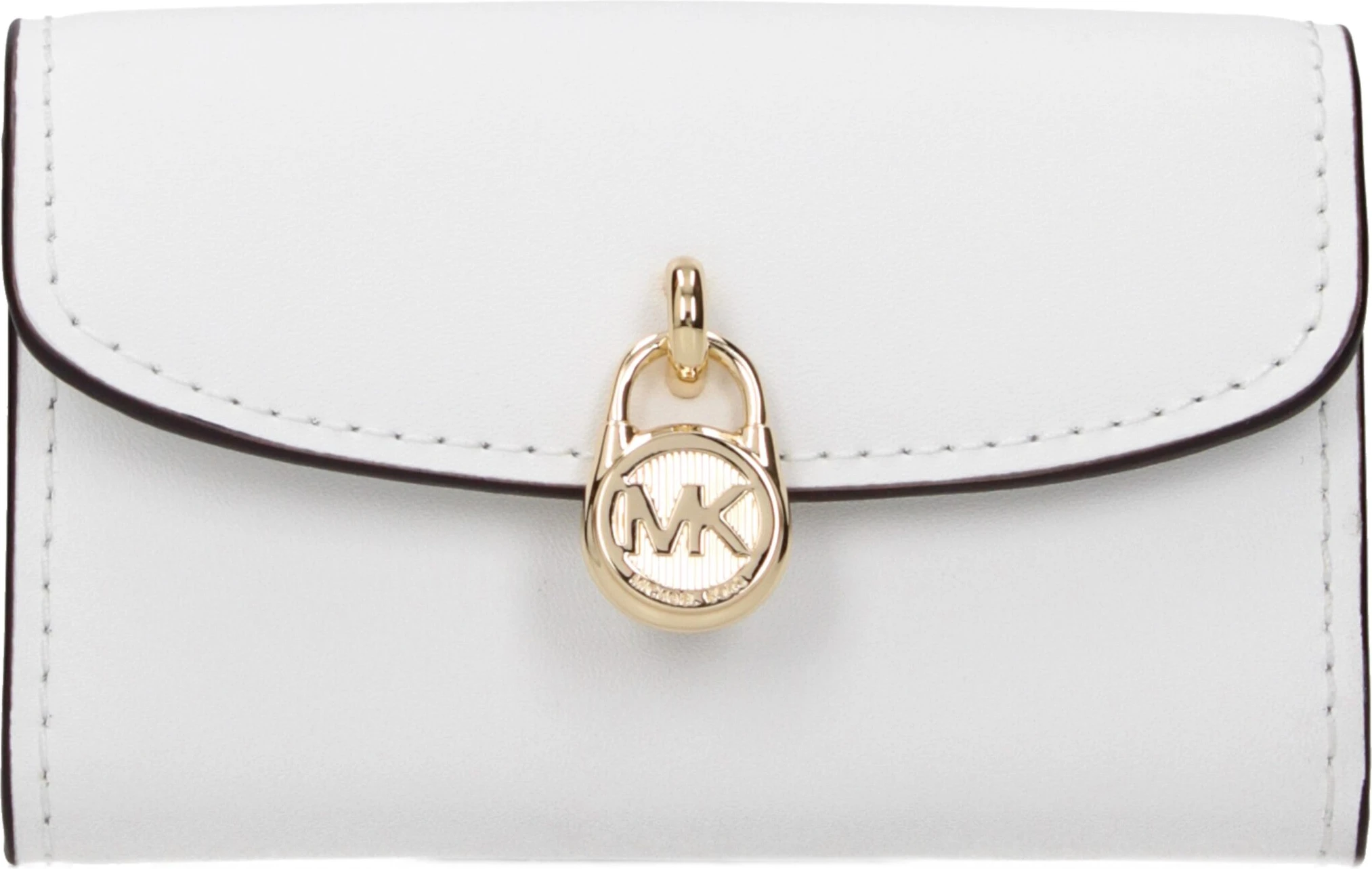 Белый кожаный кошелек Michael Kors