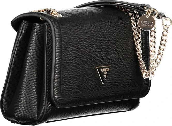 Черная полиэтиленовая сумка Guess Shoes
