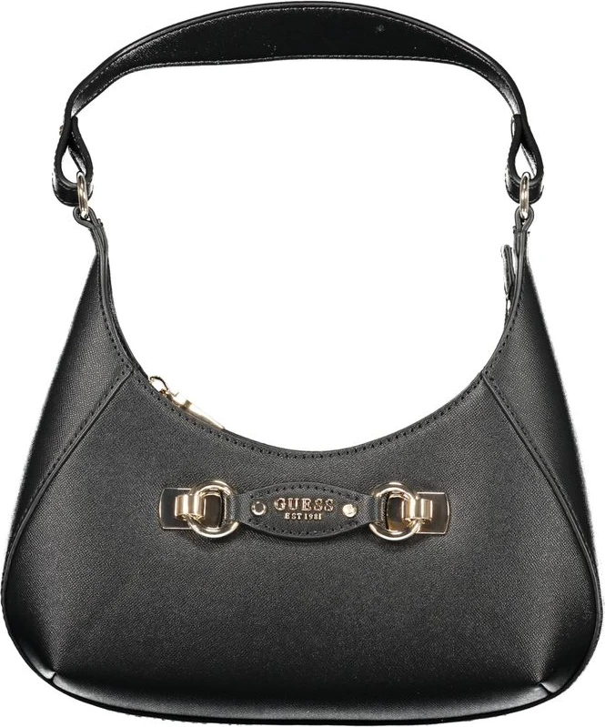 Черная полиэтиленовая сумка Guess Shoes