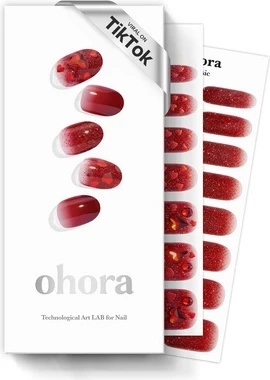 Полуотвержденные Гелевые Накладки для Ногтей Ohora Love Affair
