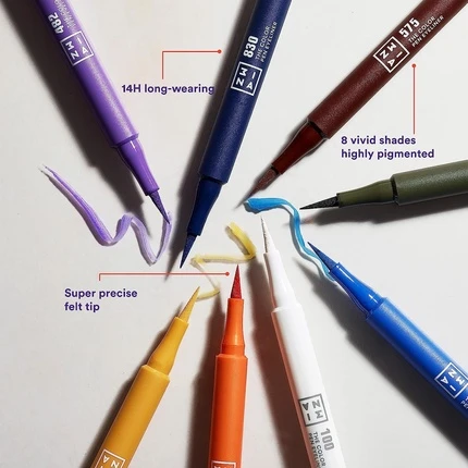 Жидкая подводка для глаз 3ina The Color Pen