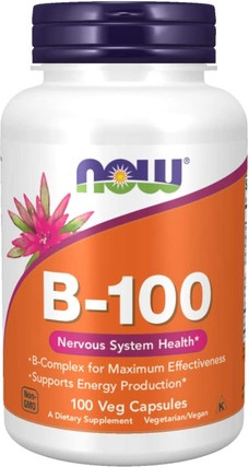 Витаминная сыворотка Now Foods NOW Витамин B-100 для производства энергии и здоровья нервной системы